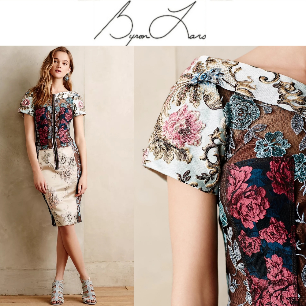 *Beguile Byron Lars Anthropologie Brocade Dress*